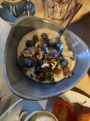 apple pie porridge  at Ezra & Gil in Manchester