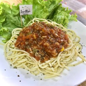 Spaghetti Tomato Sauce at Soya Home - บ้านถั่วเหลือง in Nakhon Ratchasima