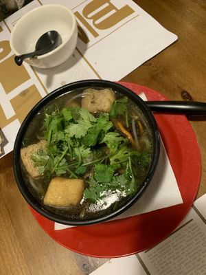 Vegan pho at Mon Viet in Barcelona