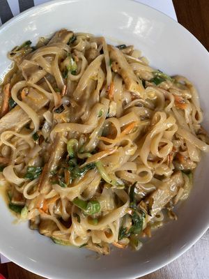 Noodles curry heura  at Mon Viet in Barcelona