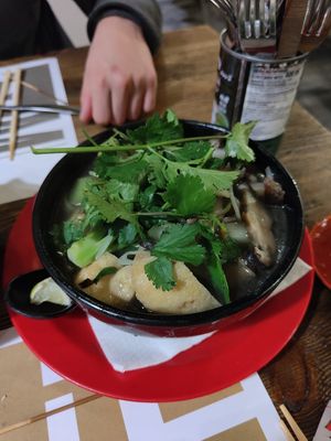 Sopa pho at Mon Viet in Barcelona