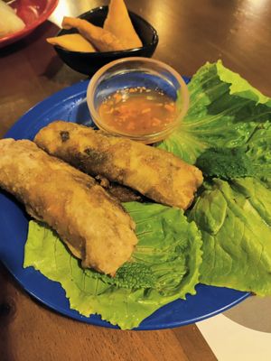 Crispy rolls at Mon Viet in Barcelona