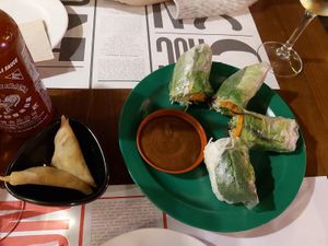 Summer rolls at Mon Viet in Barcelona