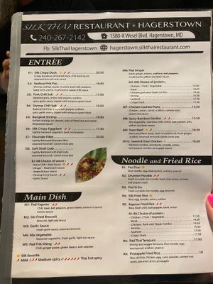  at Silk Thai in Hagerstown