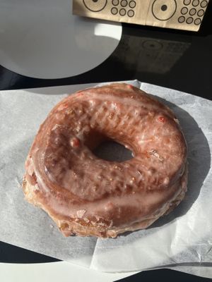 Strawberry sourdoughnut  at Doughnut Plant - Williamsburg in Brooklyn