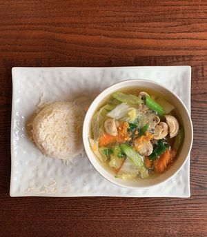 Glass noodle and vegetable soup at Ukulele Thai Bar & Food in Luxembourg City