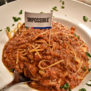Impossible bolognese & homemade sauce  at Oregano in Brooklyn