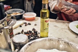 Homemade dough  at Oregano in Brooklyn