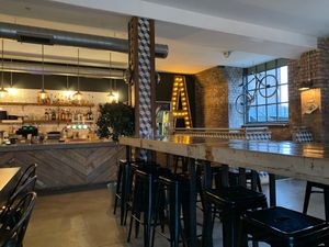 The bar at Academy Espresso Bar in Barry