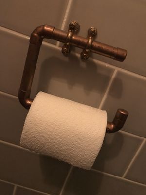 Best toilet roll holder ever? at Academy Espresso Bar in Barry