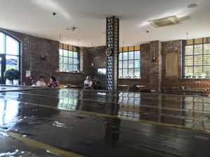 Seating area at Academy Espresso Bar in Barry