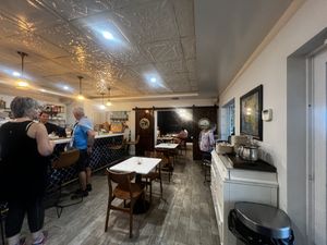 Lots of seating #Veganuary at Gilbert's Coffee Bar in Stuart