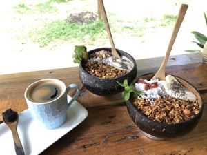Delicious coffee at Common Ground Cafe in Surigao