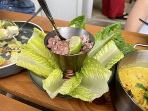 Thai larb wraps at 2084 in Kowloon