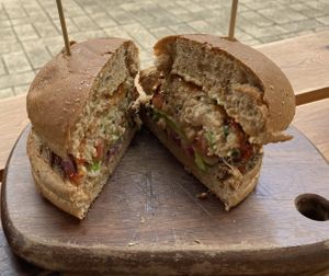 Falafel Burger at 2084 in Kowloon