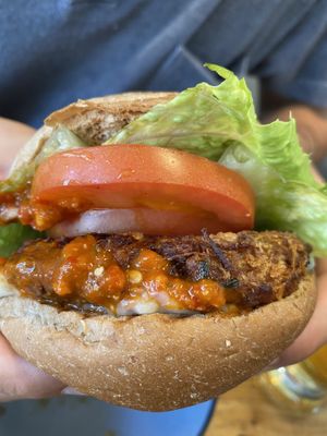 OmniPork Katsu Burger  at 2084 in Kowloon