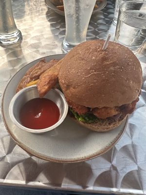 Katsu peri peri burger  at 2084 in Kowloon