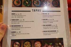 Tapas Menu. at 2084 in Kowloon