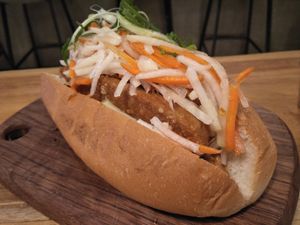 Bahn mi hotdog at 2084 in Kowloon