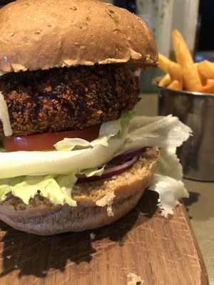 Such a great burger 🍔 all vegan 🌱  at 2084 in Kowloon