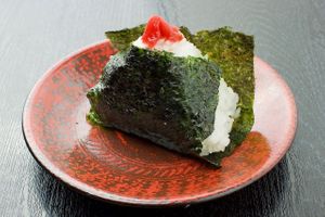 Onigiri rice at Kuranosho in Sendai