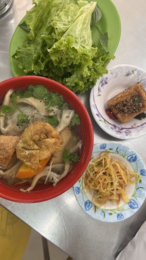 Pho and some side doshes  at Minh Anh in Ho Chi Minh City