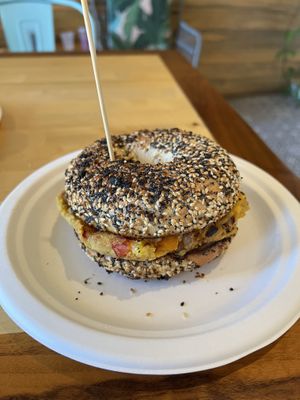 Vegan egg sandwich  at The Green Room in Portsmouth