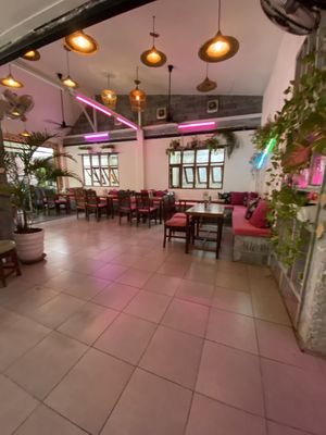 Inside seating   at Fisherman's House in Koh Samui