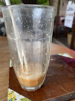 Forgot to take a pic of my amazing passion fruit juice.  There was other things in it but I don’t remember what!  at Fisherman's House in Koh Samui