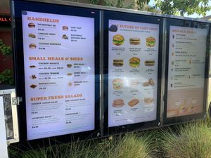 Drive Thru Menu at Plant Power Fast Food in Riverside