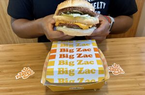 Big Zac at Plant Power Fast Food in Riverside