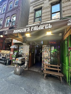 Exteriorr  at Mamoun's Falafel - Greenwich Village in New York City