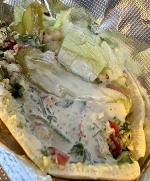 Manhattan sandwich  at Mamoun's Falafel - Greenwich Village in New York City