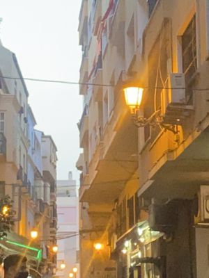 Street view at La Vegana Taperia in Malaga