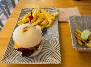 The Mini Burger. at La Vegana Taperia in Malaga