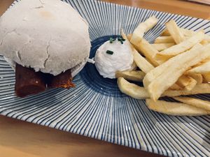 PULGUITA DE CHORIPAN at La Vegana Taperia in Malaga