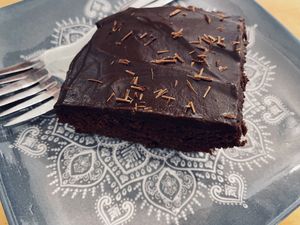 BROWNIE at La Vegana Taperia in Malaga