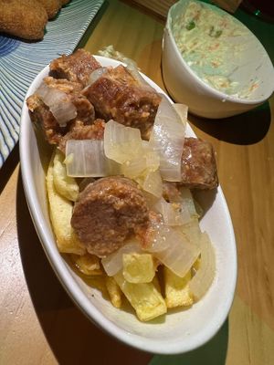 Chorizó al vino  at La Vegana Taperia in Malaga