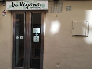 Outside at La Vegana Taperia in Malaga