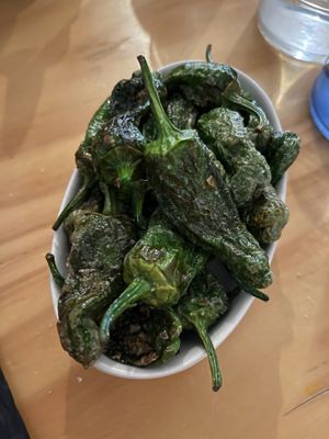 Fried Peppers   at La Vegana Taperia in Malaga