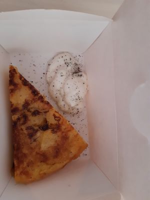 Tortilla at La Vegana Taperia in Malaga