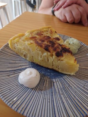 Tortilla at La Vegana Taperia in Malaga
