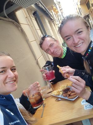 Outside seating at La Vegana Taperia in Malaga
