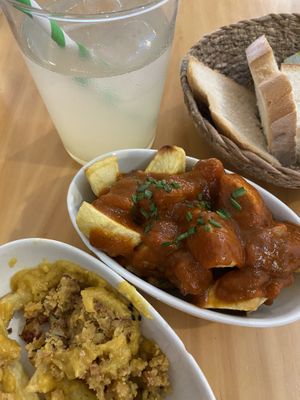 batatas bravas  at La Vegana Taperia in Malaga