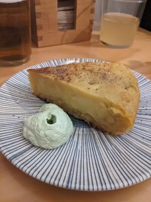 Omelette at La Vegana Taperia in Malaga