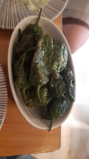 Pimientos de Padron at La Vegana Taperia in Malaga