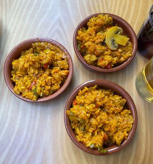 Paella (only on Sundays)  at La Vegana Taperia in Malaga