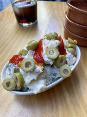 ENSALADILLA RUSA  at La Vegana Taperia in Malaga