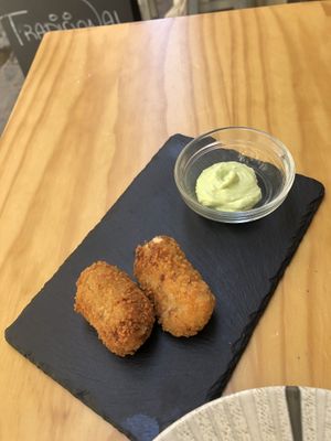 Croquetas del día   at La Vegana Taperia in Malaga