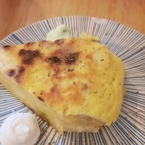 Potato tortilla at La Vegana Taperia in Malaga